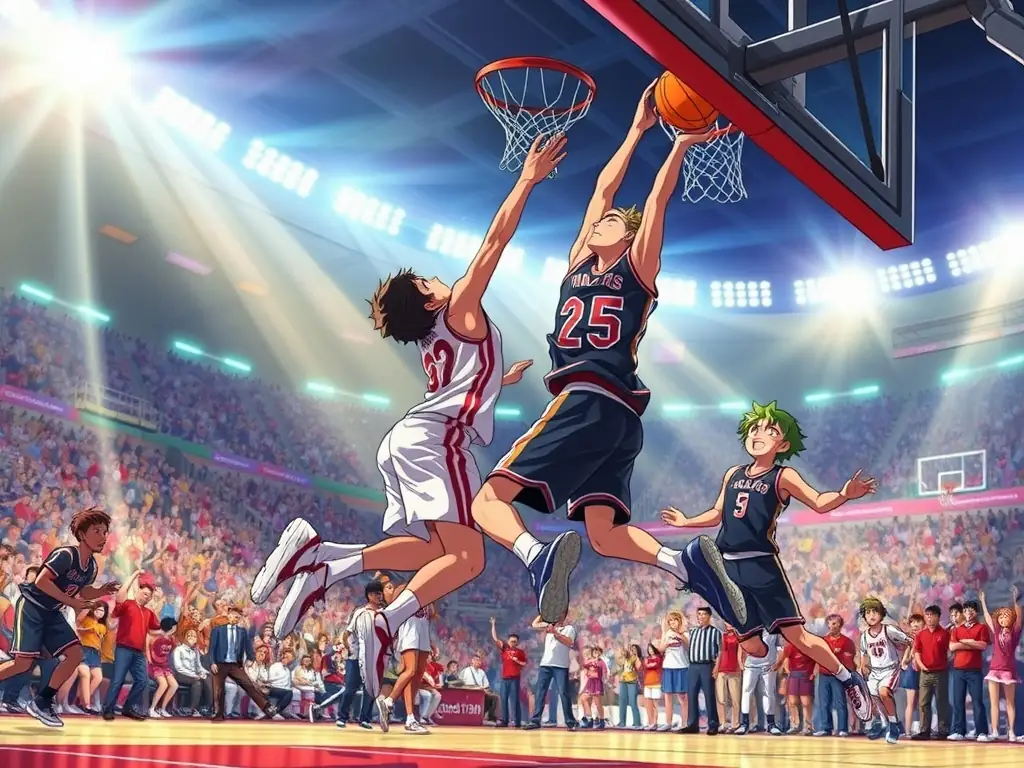 A vibrant image showcasing a diverse group of sports fans cheering and celebrating during a live sports event, with various sports equipment and betting slips subtly incorporated into the background.