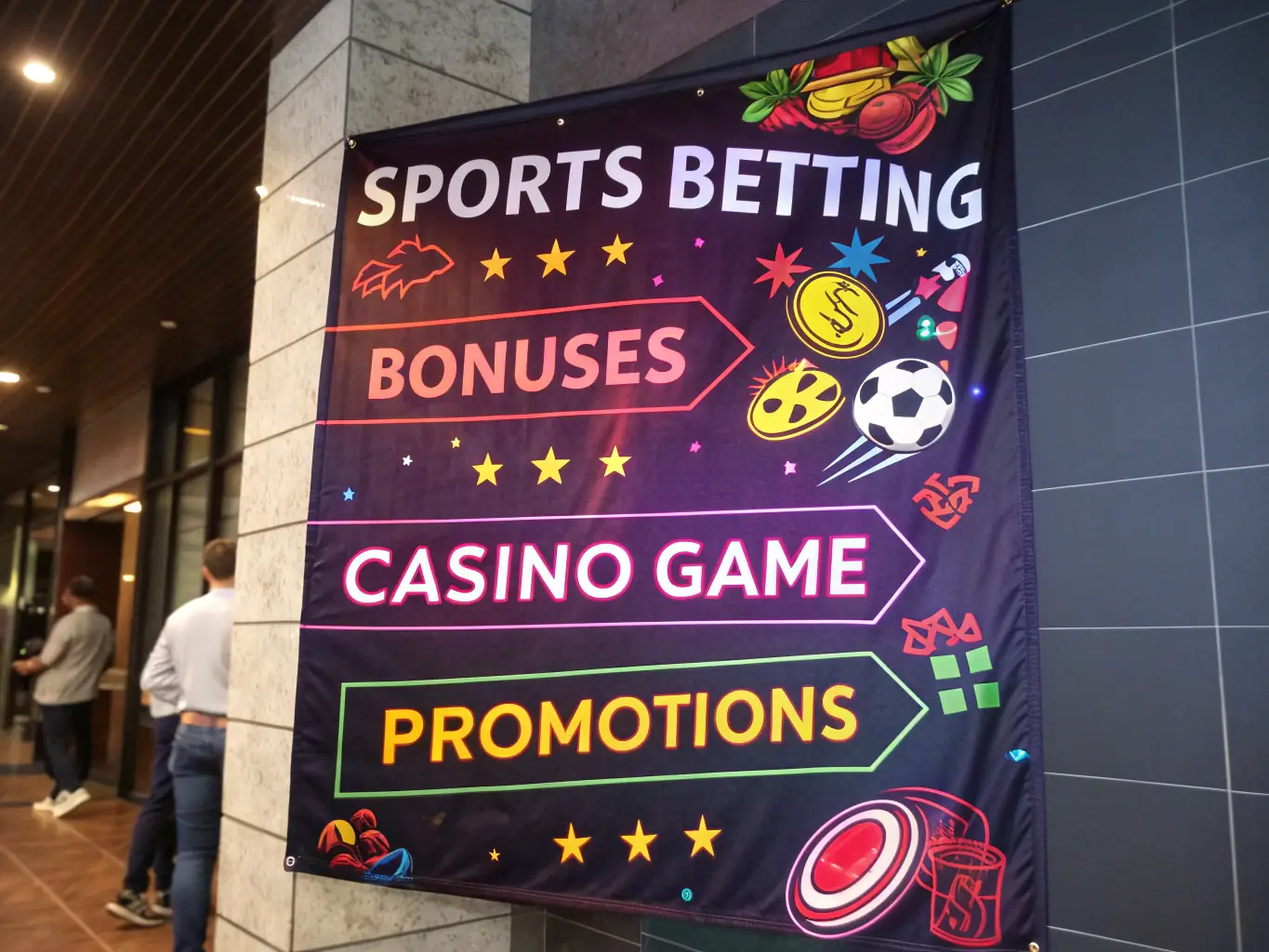 An image featuring exclusive promotions and bonuses for sports betting, such as enhanced odds, cashback offers, and free bets. The image should convey the value and rewards of betting on the platform.